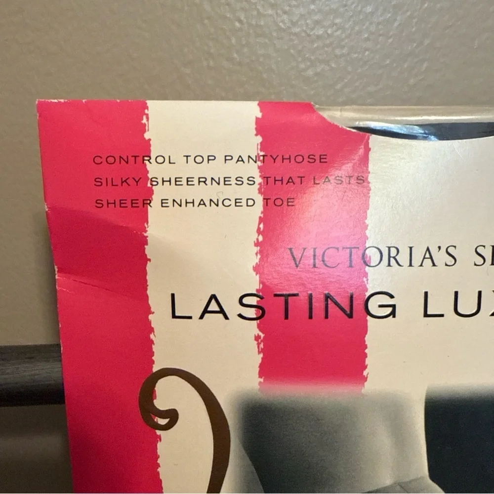 Victoria's Secret Luxuries Jet Black Hosiery